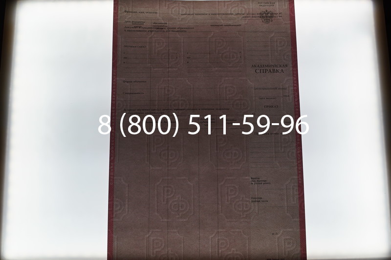 Купить Академическая справка образца 1996-2009 год для колледжа в Ростове-на-Дону