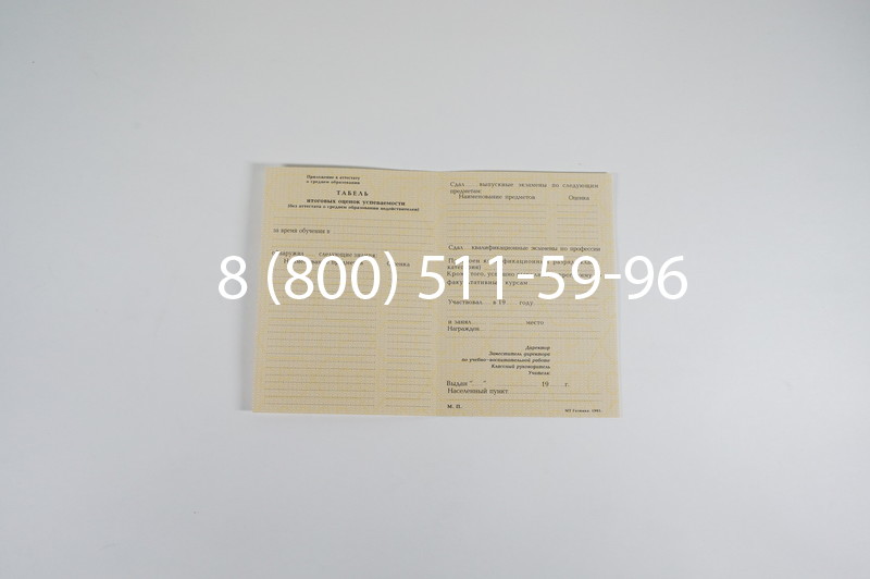 Заказать Аттестат 8 классов СССР в Ростове-на-Дону