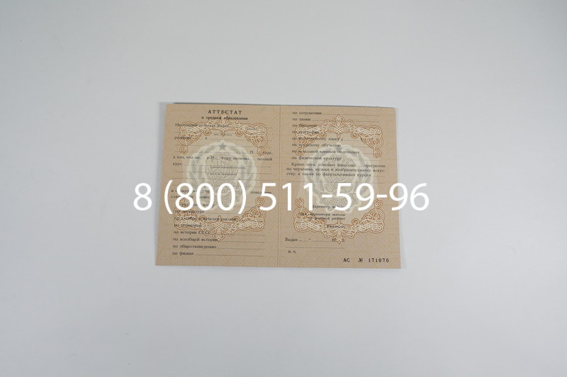 Купить Аттестат за 11 класс до 1994 в Ростове-на-Дону