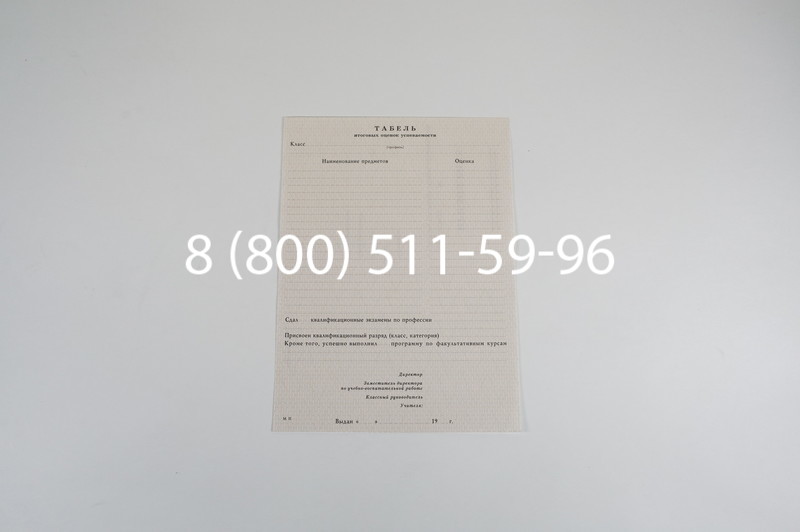 Заказать Аттестат за 11 класс 1994-2006 годов в Ростове-на-Дону