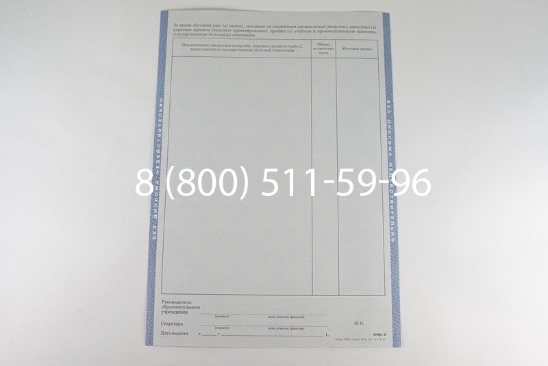 Диплом колледжа 2011-2013 годов в Ростове-на-Дону