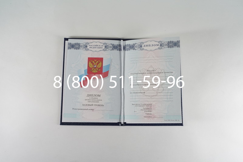 Диплом о среднем образовании 2007-2010 годов в Ростове-на-Дону