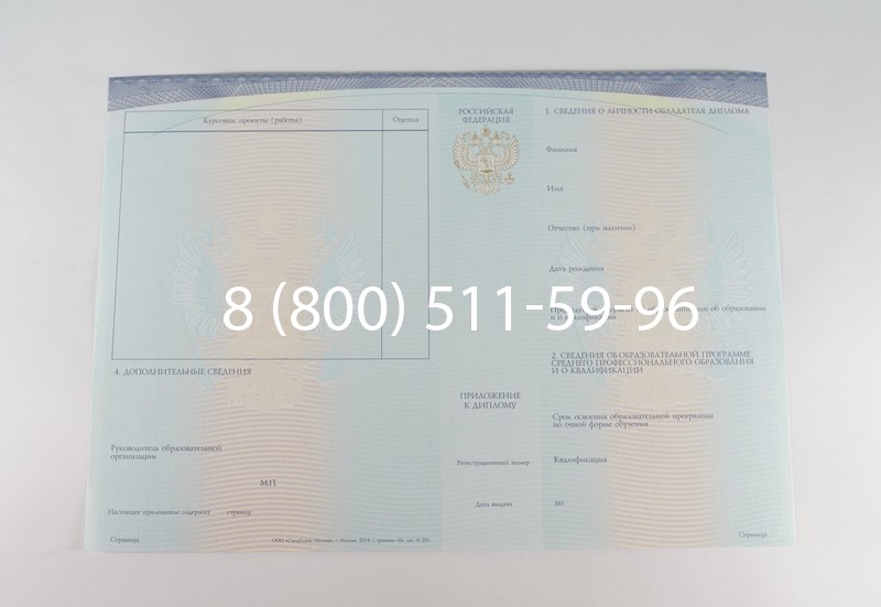 Диплом о среднем образовании (Спецбланк) 2014-2026 года в Ростове-на-Дону