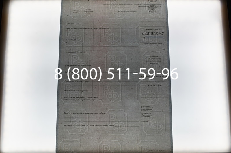 Заказать Диплом ПТУ 2007-2010 годов в Ростове-на-Дону