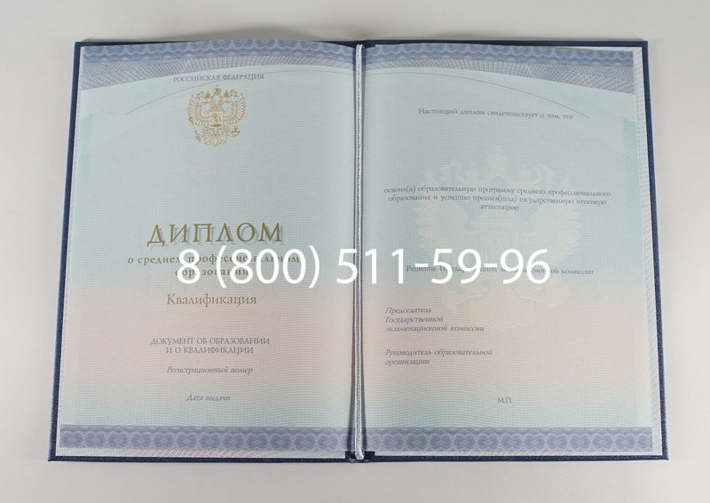 Диплом техникума (Спецбланк) 2014-2026 года в Ростове-на-Дону