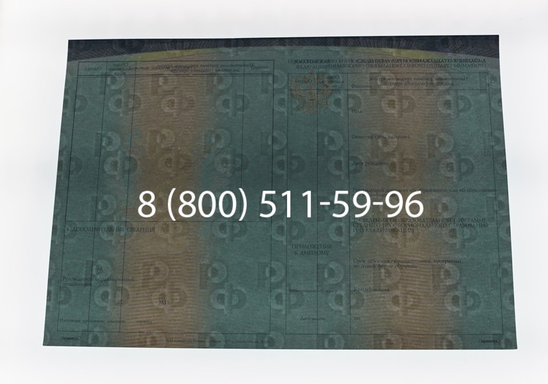 Диплом техникума (Спецбланк) 2014-2026 года в Ростове-на-Дону