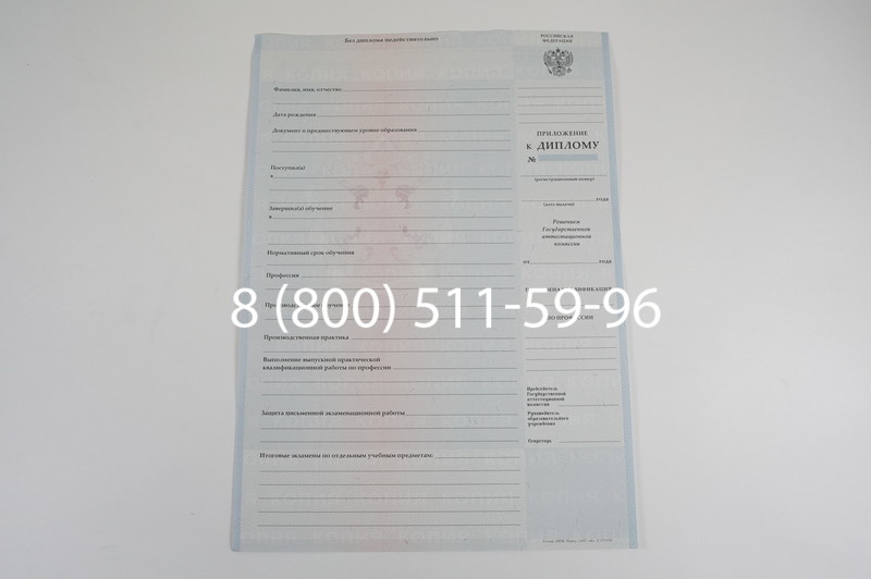 Диплом училища 2007-2009 годов в Ростове-на-Дону